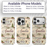 Classic Twas The Night Before Printed Design Custom Name Protective Phone Case Mobile Cover Durable Everyday Smartphone Shock Resistant
