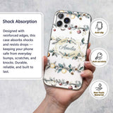Elegant Christmas Garland Baubles Pine Branch Custom Name Protective Phone Case Mobile Cover Durable Everyday Smartphone Shock Resistant