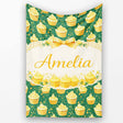 Cupcake Dessert Seamless Pattern Dark Green Sweet Food Illustration  Personalised Custom Name Super Soft Fleece Blanket Bed Sofa Throw