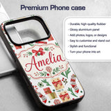 Christmas Gifts Candy Lollipop Stockings Seamless Custom Name Protective Phone Case Mobile Cover Durable Everyday Smartphone Shock Resistant