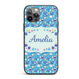 Yellow Floral Cake Seamless Pattern Botanical Custom Name Protective Phone Case Mobile Cover Durable Everyday Smartphone Shock Resistant