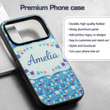 Yellow Floral Cake Seamless Pattern Botanical Custom Name Protective Phone Case Mobile Cover Durable Everyday Smartphone Shock Resistant
