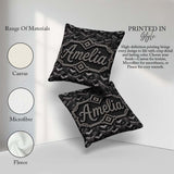 Custom Name Grey Industrial Cube Texture Abstract Pattern Lovely Square Filled Cushion Throw Pillow Sofa Bed Home Decor Zip Washable UK Made