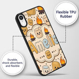 Cute Marshmallows Campfire Smores Sweet Treat Custom Name Protective Phone Case Mobile Cover Durable Everyday Smartphone Shock Resistant