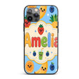 Cute Kawaii Fruits Juice Drink Strawberry Banana Custom Name Protective Phone Case Mobile Cover Durable Everyday Smartphone Shock Resistant