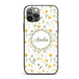 Yellow Dandelion Wildflower Botanical Seamless Custom Name Protective Phone Case Mobile Cover Durable Everyday Smartphone Shock Resistant