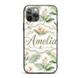 Watercolor Tropical Banana Leaves and Bird of Custom Name Protective Phone Case Mobile Cover Durable Everyday Smartphone Shock Resistant