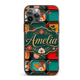 Japanese Floral Bento Box Lid Patterns Pattern Custom Name Protective Phone Case Mobile Cover Durable Everyday Smartphone Shock Resistant