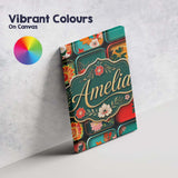Personalised Name Japanese Floral Bento Box Custom  Bespoke Interior Contemporary Canvas Wall Art Print Decor Picture Ready to Hang