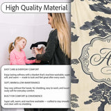 Japanese Bonsai Tree Silhouettes in Pots on Beige Background Lovely  Personalised Custom Name Super Soft Fleece Blanket Bed Sofa Throw