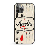 Traditional Japanese Calligraphy Tools and Brush Custom Name Protective Phone Case Mobile Cover Durable Everyday Smartphone Shock Resistant