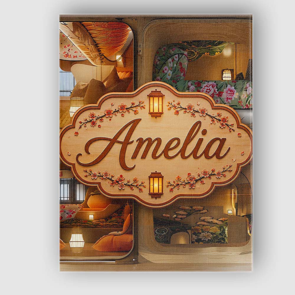 Personalised Name Capsule Living Pods with Custom  Unique Gift Idea Elegant Feature Canvas Wall Art Print Decor Picture Ready to Hang