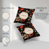 Custom Name Japanese Dining with Cherry Blossoms and Traditional Square Filled Cushion Throw Pillow Sofa Bed Home Decor Zip Washable UK Made