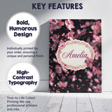 Personalised Name Delicate Sakura Blossoms Custom  Unique Gift Idea Elegant Feature Canvas Wall Art Print Decor Picture Ready to Hang