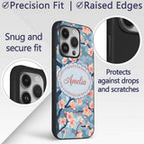 Japanese Cherry Blossom Tree Branches with Cloud Custom Name Protective Phone Case Mobile Cover Durable Everyday Smartphone Shock Resistant