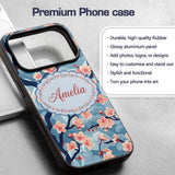 Japanese Cherry Blossom Tree Branches with Cloud Custom Name Protective Phone Case Mobile Cover Durable Everyday Smartphone Shock Resistant