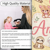 Cute Baby Animals Bear Sheep Sloth Strawberry Cherry Yellow Lovely  Personalised Custom Name Super Soft Fleece Blanket Bed Sofa Throw
