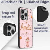 Cute Autumn Scarecrow Pumpkin Birds Seamless Custom Name Protective Phone Case Mobile Cover Durable Everyday Smartphone Shock Resistant