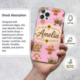 Cute Autumn Scarecrow Barn Flowers Printed Design Custom Name Protective Phone Case Mobile Cover Durable Everyday Smartphone Shock Resistant