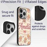 Cute Christmas Gingerbread Candy House Gifts Custom Name Protective Phone Case Mobile Cover Durable Everyday Smartphone Shock Resistant