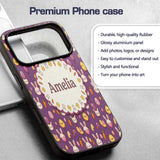 Cute Easter Bunny Chick Carrots Eggs Polka Dot Custom Name Protective Phone Case Mobile Cover Durable Everyday Smartphone Shock Resistant