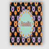Personalised Name Cute Kawaii Donuts Custom Premium Decorative Design Modern Room Accent Canvas Wall Art Print Decor Picture Ready to Hang