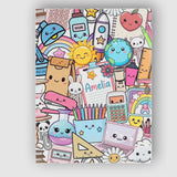 Personalised Name Cute Kawaii School Custom Premium Decorative Design Modern Room Accent Canvas Wall Art Print Decor Picture Ready to Hang