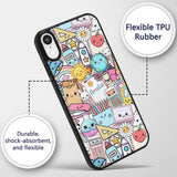 Cute Kawaii School Supplies Science Art Cute Custom Name Protective Phone Case Mobile Cover Durable Everyday Smartphone Shock Resistant