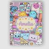 Personalised Name Cute Kawaii School Custom Premium Decorative Design Modern Room Accent Canvas Wall Art Print Decor Picture Ready to Hang