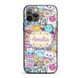 Cute Kawaii School Supplies Science Art Cute Custom Name Protective Phone Case Mobile Cover Durable Everyday Smartphone Shock Resistant
