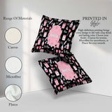 Custom Name Kawaii Valentine Hearts Syringe Calendar Light Grey Square Filled Cushion Throw Pillow Sofa Bed Home Decor Zip Washable UK Made