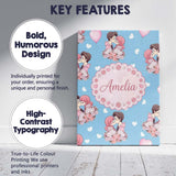 Personalised Name Romantic Couple Kissing Custom  Unique Gift Idea Elegant Feature Canvas Wall Art Print Decor Picture Ready to Hang