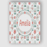 Personalised Name Cute Snowman Snow Globe Custom  Unique Gift Idea Elegant Feature Canvas Wall Art Print Decor Picture Ready to Hang