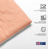Personalised Name Pink Rose Petals Font Kids Cot Bed Duvet Cover + Pillowcase
