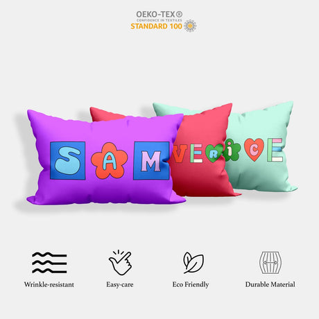 Personalised Ransom Note Cut Out Print Customised Printed Soft Pillowcase Pillow