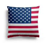 USA Flag America Design Filled Square Cushion - Decorative Throw Gift Any Size