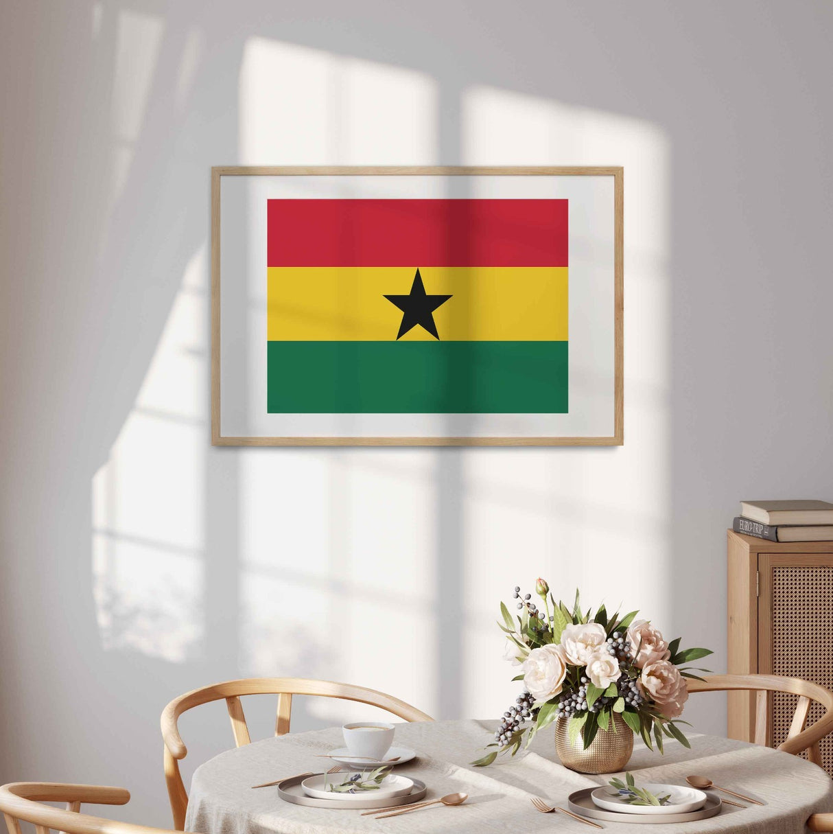 Ghana Flag Ghanaian Custom Wall Art - Poster Picture Print Decor Gift Home Size