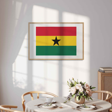 Ghana Flag Ghanaian Custom Wall Art - Poster Picture Print Decor Gift Home Size