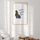 Harvey What A Day Rude Funny  Custom  Wall Art Custom Colour Poster Print  Decor