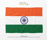 Indian Flag Gift - Cozy Custom Made Soft Warm Fleece Blanket Home Decor Throw