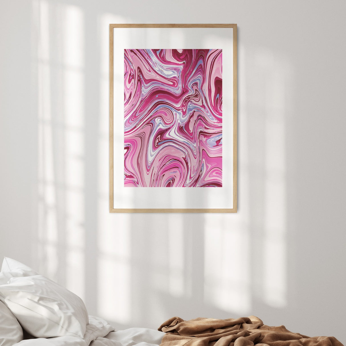 Personalised Liquid Marble Wall Art Custom Colour Poster Print and Home Decor