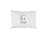 Personalised Misty Dusty Pastel Alphabet Floral Name Initial Letter Pillow Case