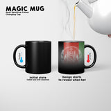 Afghanistan Flag Design Tea Coffee Gift Heat Sensitive Magic Colour Changing Mug