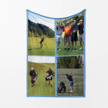 Upload Your Own Photos Custom Made Soft Warm Fleece Memory Blanket Throw Decor
