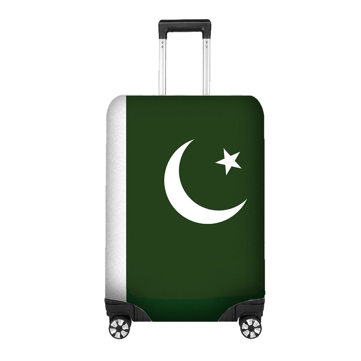 Pakistan Flag Custom Suitcase Cover Travel Gift Stretch Fit Luggage Protector