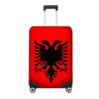 Albania Flag Suitcase Cover Travel Gift Stretch Fit Luggage Protector Custom