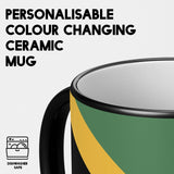 Jamaican Flag Design - Gift Heat Sensitive Magic Colour Changing Mug Novelty Cup