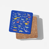 Dinosaur Alphabet Personalised Custom  Print Coffee Tea Mug Coaster Gift Him Her