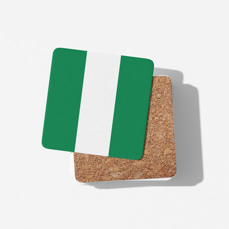 Nigeria Flag Nigerian Design Coffee Tea Mug Cup Set Coaster Gift Him Her Custom