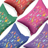 My Dinosaur Alphabet Personalised Custom Made Printed Soft Pillowcase Pillow